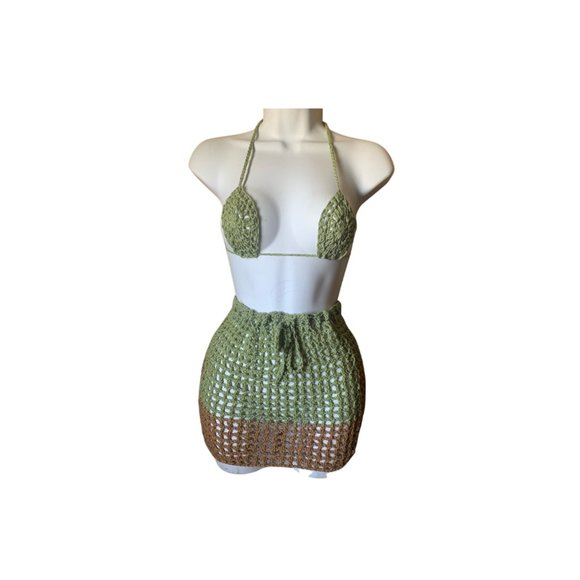 *NWT* HANDMADE CROCHET 3 PIECE SET - Picture 1 of 1